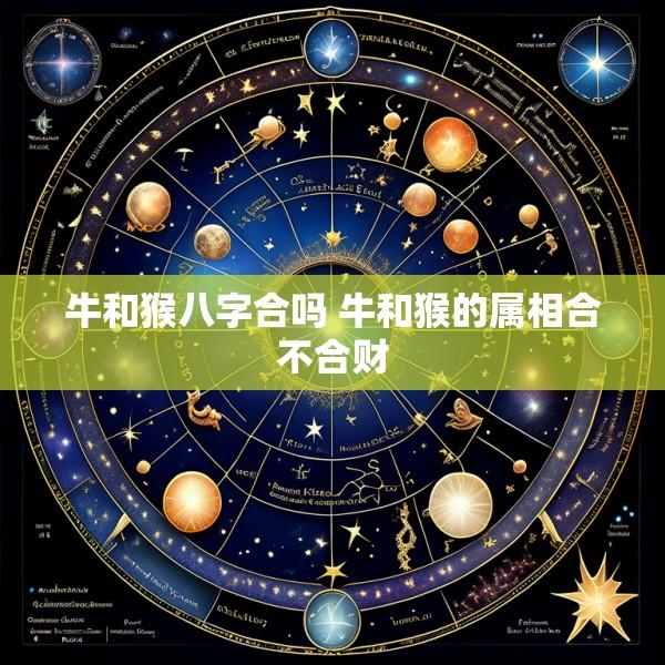牛和猴八字合吗 牛和猴的属相合不合财
