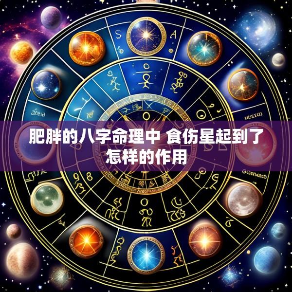 肥胖的八字命理中 食伤星起到了怎样的作用