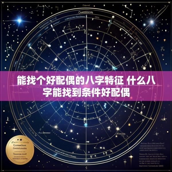 能找个好配偶的八字特征 什么八字能找到条件好配偶