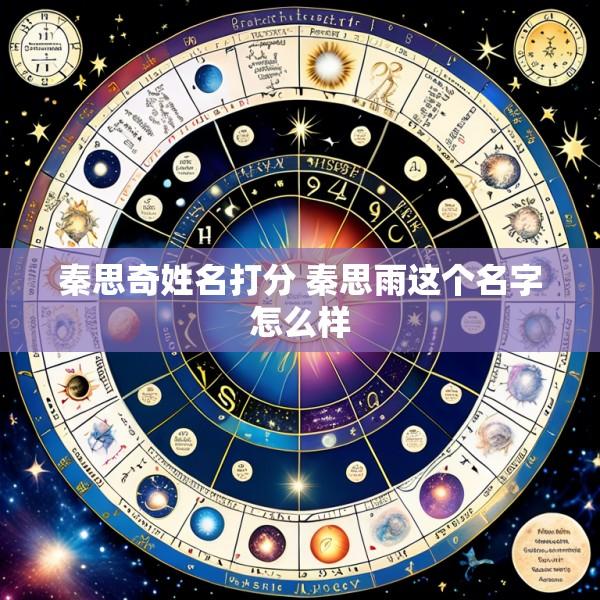 秦思奇姓名打分 秦思雨这个名字怎么样