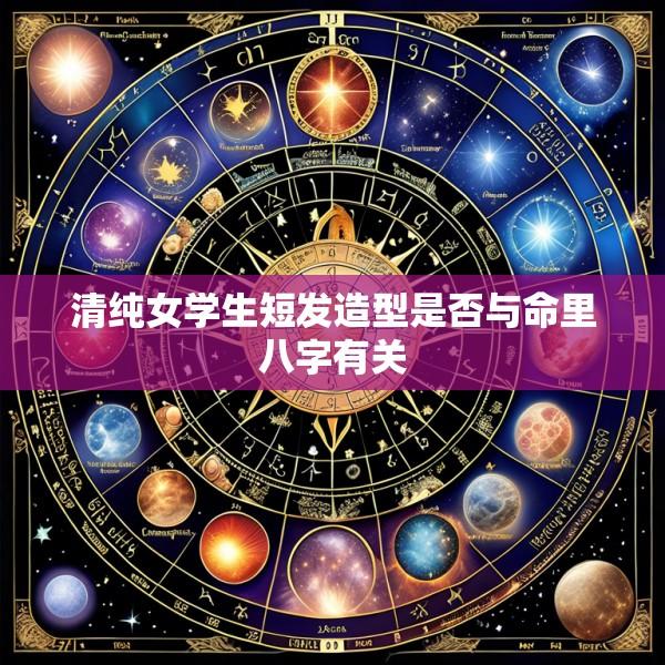 清纯女学生短发造型是否与命里八字有关