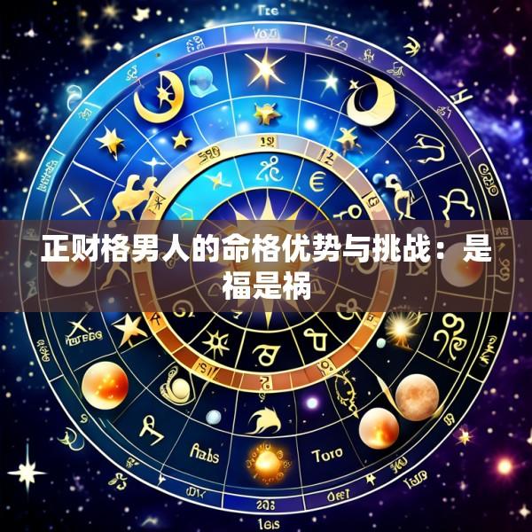 正财格男人的命格优势与挑战：是福是祸
