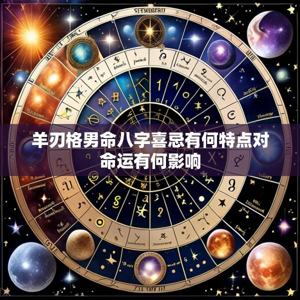 羊刃格男命八字喜忌有何特点对命运有何影响