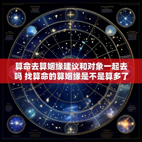 算命去算姻缘建议和对象一起去吗 找算命的算姻缘是不是算多了不好