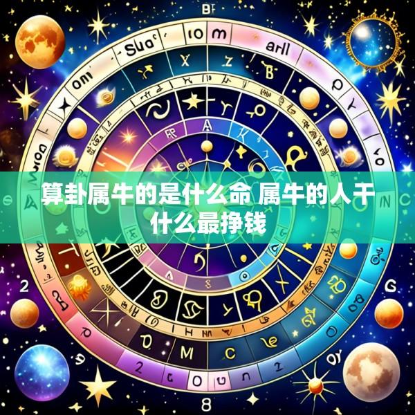 算卦属牛的是什么命 属牛的人干什么最挣钱
