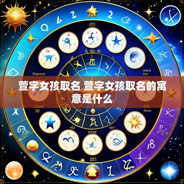 萱字女孩取名 萱字女孩取名的寓意是什么
