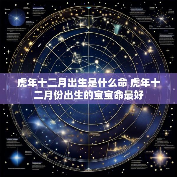 虎年十二月出生是什么命 虎年十二月份出生的宝宝命最好