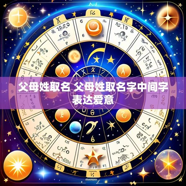 父母姓取名 父母姓取名字中间字表达爱意