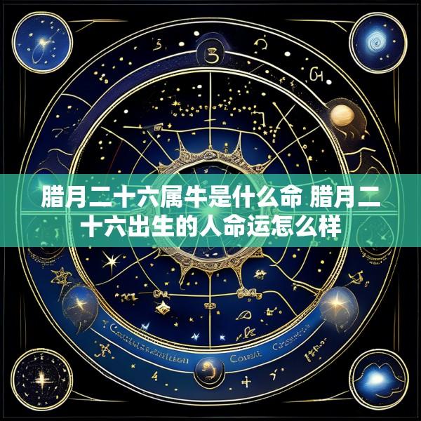 腊月二十六属牛是什么命 腊月二十六出生的人命运怎么样