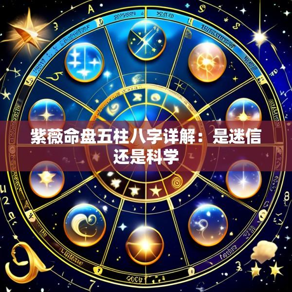 紫薇命盘五柱八字详解：是迷信还是科学