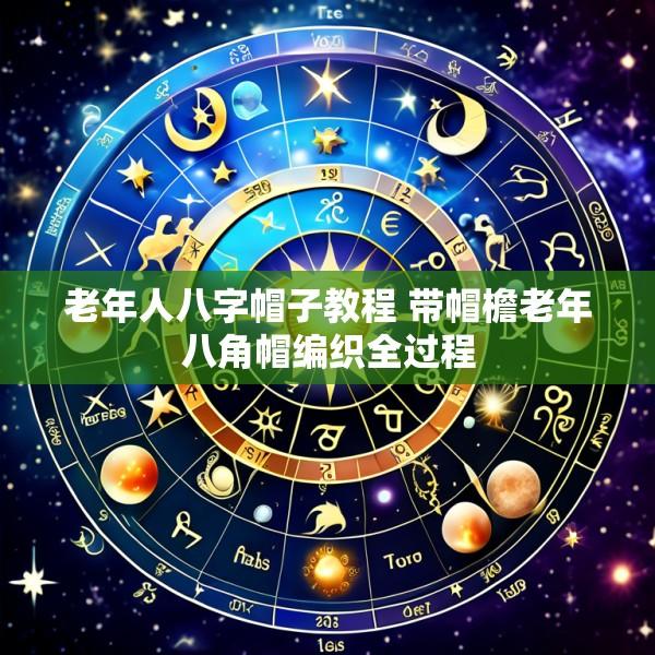 老年人八字帽子教程 带帽檐老年八角帽编织全过程