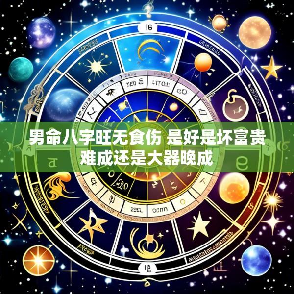 男命八字旺无食伤 是好是坏富贵难成还是大器晚成