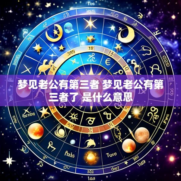 梦见老公有第三者 梦见老公有第三者了 是什么意思