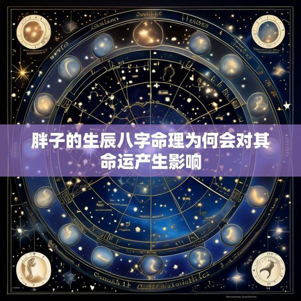 胖子的生辰八字命理为何会对其命运产生影响