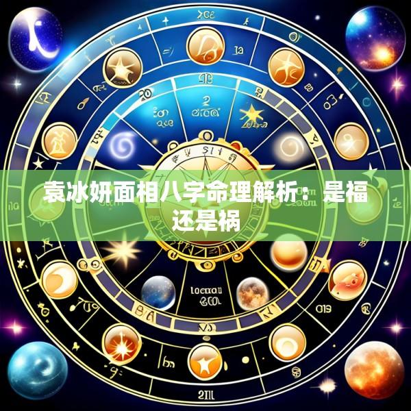 袁冰妍面相八字命理解析：是福还是祸