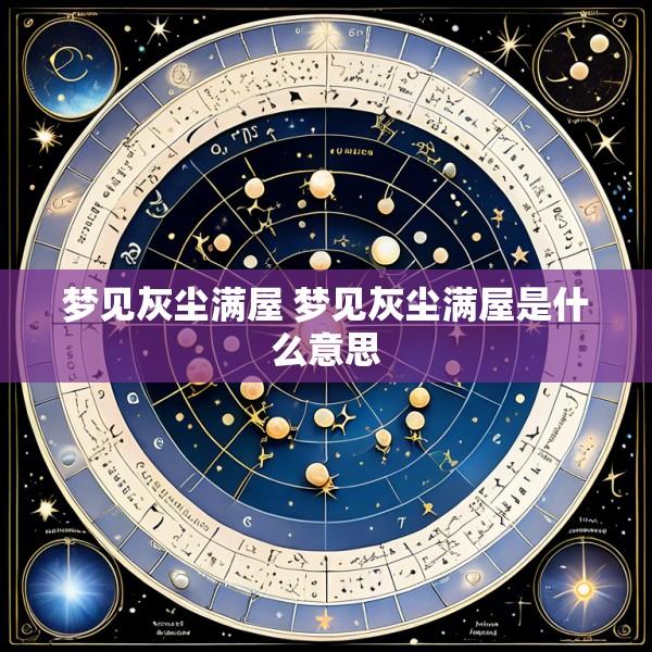 梦见灰尘满屋 梦见灰尘满屋是什么意思