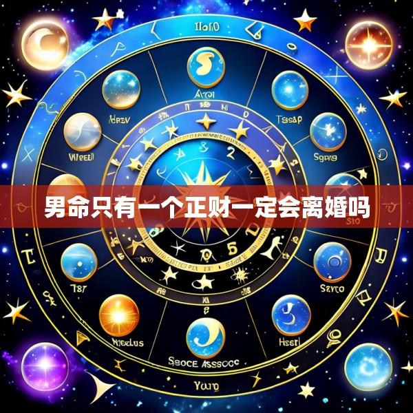 男命只有一个正财一定会离婚吗