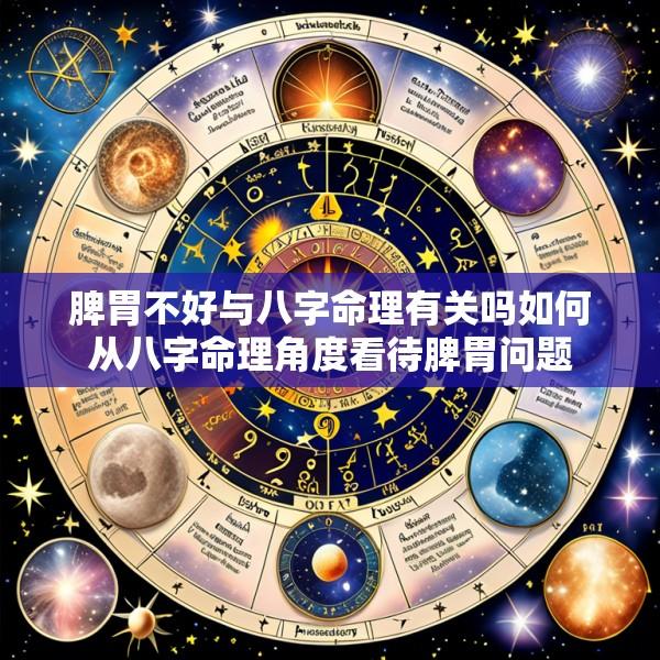 脾胃不好与八字命理有关吗如何从八字命理角度看待脾胃问题