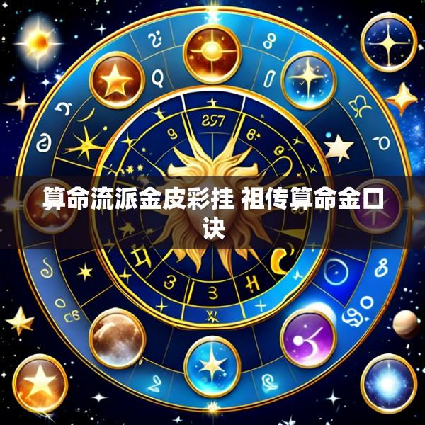 算命流派金皮彩挂 祖传算命金口诀
