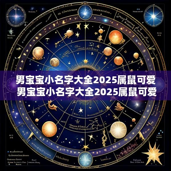 男宝宝小名字大全2025属鼠可爱 男宝宝小名字大全2025属鼠可爱两个字