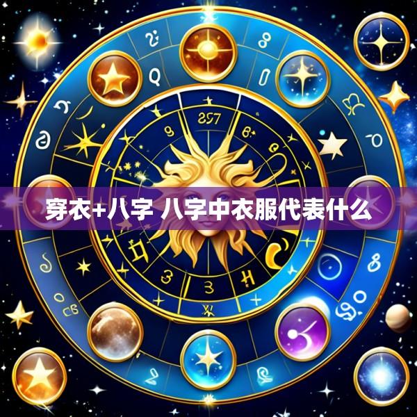 穿衣+八字 八字中衣服代表什么