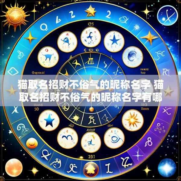 猫取名招财不俗气的昵称名字 猫取名招财不俗气的昵称名字有哪些