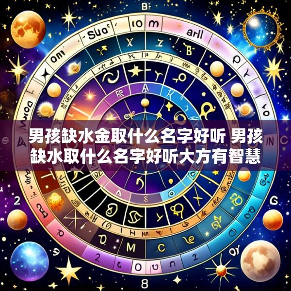 男孩缺水金取什么名字好听 男孩缺水取什么名字好听大方有智慧的含义