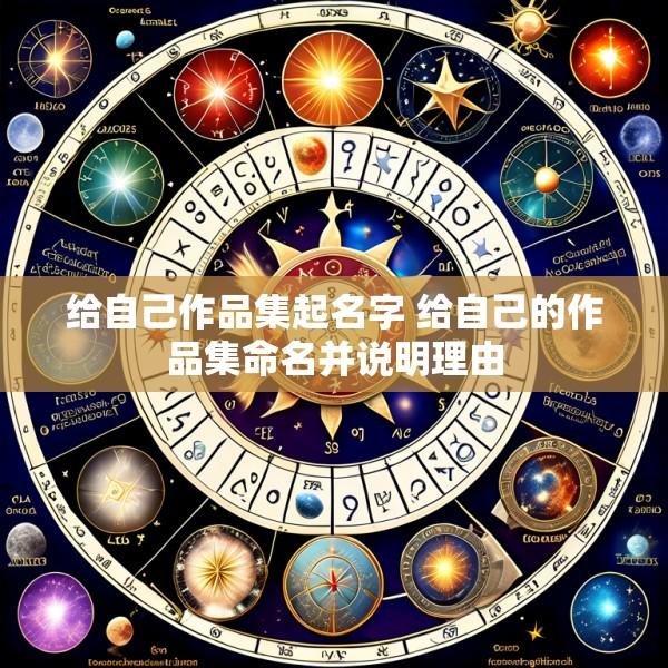 给自己作品集起名字 给自己的作品集命名并说明理由