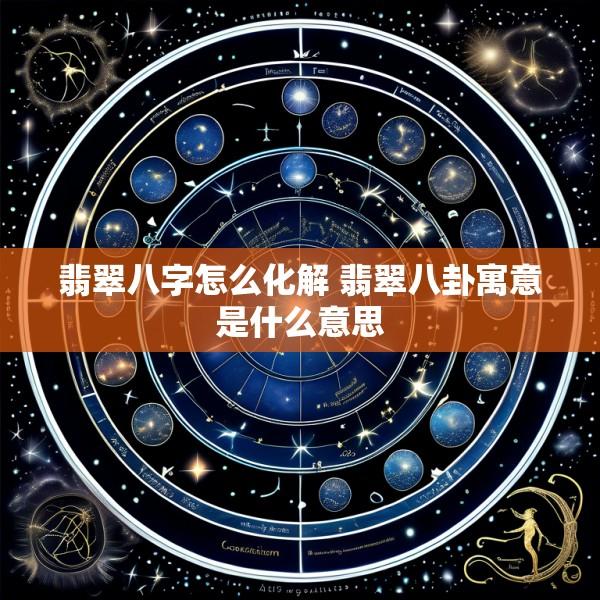 翡翠八字怎么化解 翡翠八卦寓意是什么意思