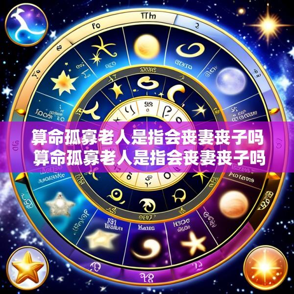 算命孤寡老人是指会丧妻丧子吗 算命孤寡老人是指会丧妻丧子吗为什么