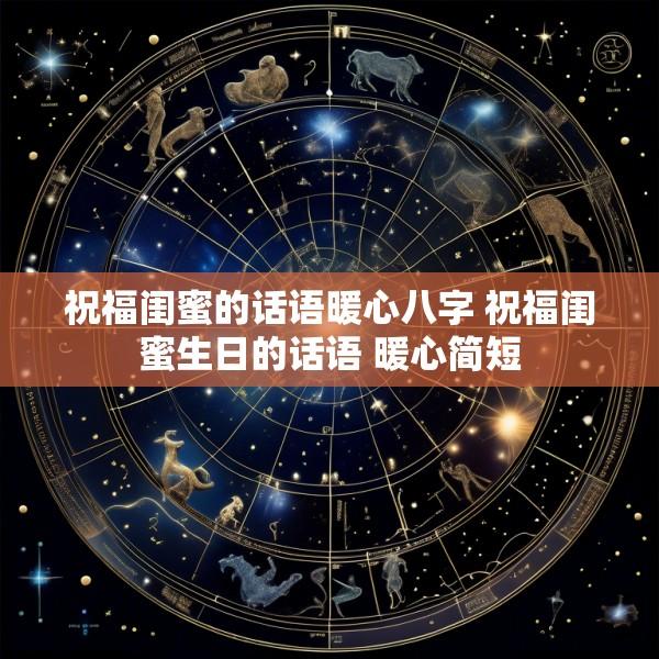 祝福闺蜜的话语暖心八字 祝福闺蜜生日的话语 暖心简短