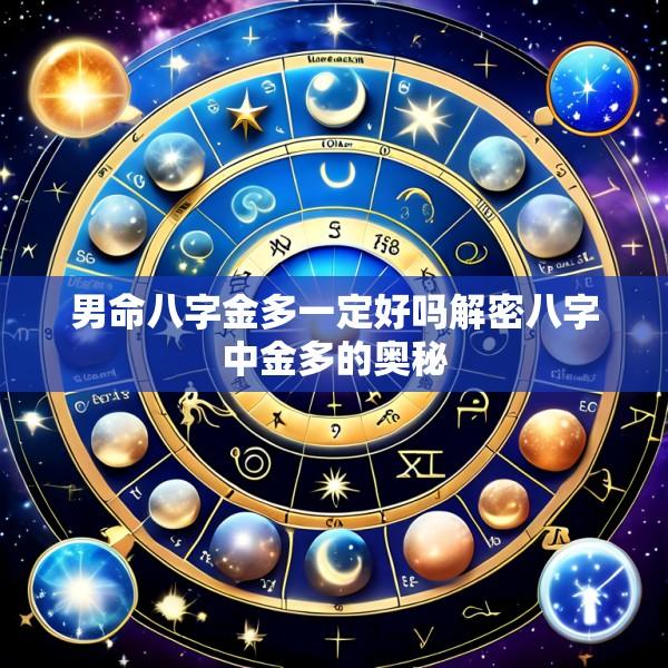 男命八字金多一定好吗解密八字中金多的奥秘