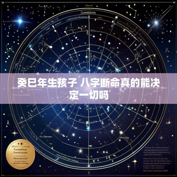 癸巳年生孩子 八字断命真的能决定一切吗