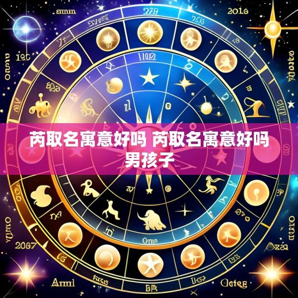 芮取名寓意好吗 芮取名寓意好吗男孩子