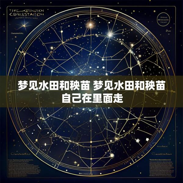 梦见水田和秧苗 梦见水田和秧苗自己在里面走