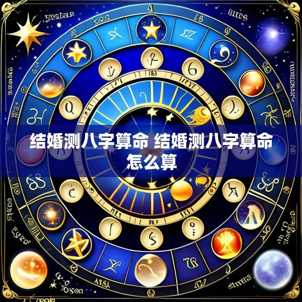 结婚测八字算命 结婚测八字算命怎么算