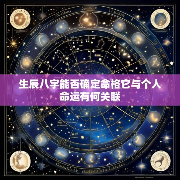 生辰八字能否确定命格它与个人命运有何关联