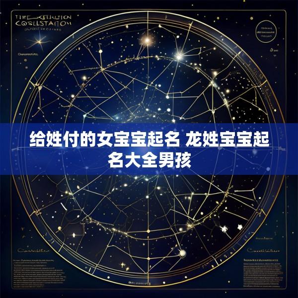 给姓付的女宝宝起名 龙姓宝宝起名大全男孩