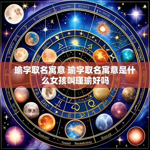 瑜字取名寓意 瑜字取名寓意是什么女孩叫瑾瑜好吗