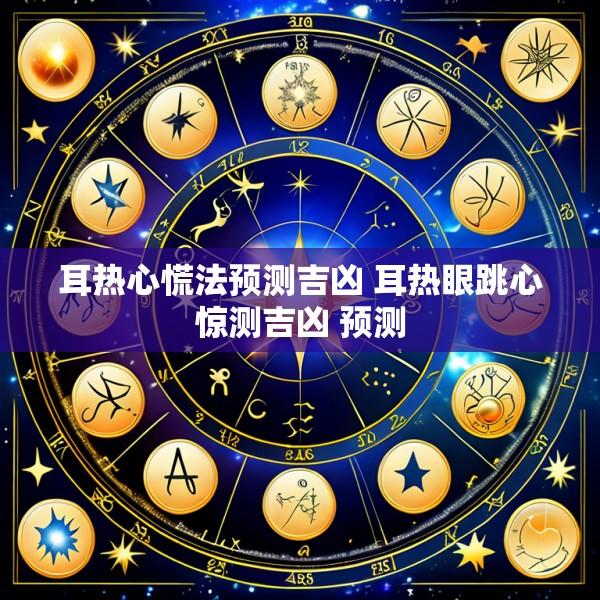 耳热心慌法预测吉凶 耳热眼跳心惊测吉凶 预测