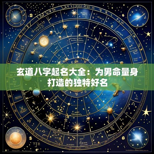 玄道八字起名大全：为男命量身打造的独特好名