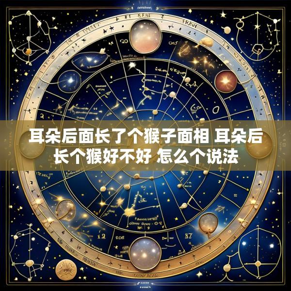 耳朵后面长了个猴子面相 耳朵后长个猴好不好 怎么个说法