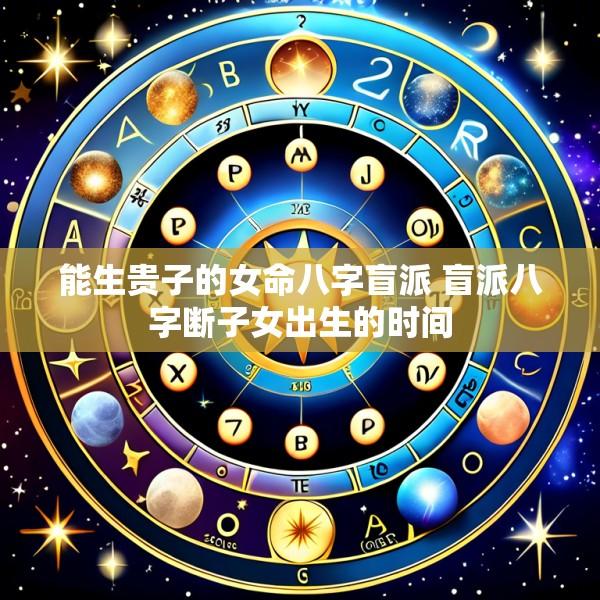 能生贵子的女命八字盲派 盲派八字断子女出生的时间