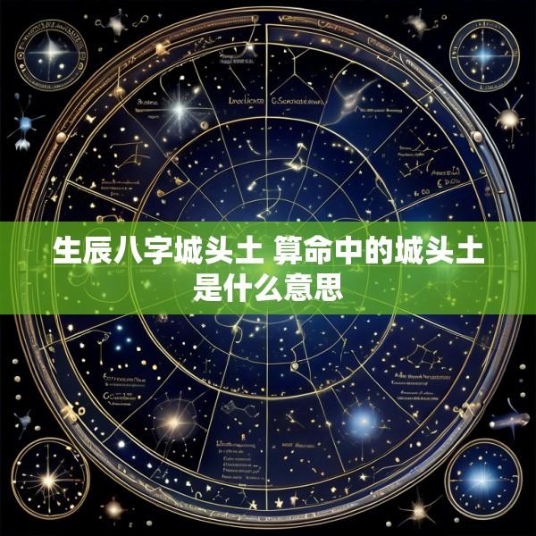生辰八字城头土 算命中的城头土是什么意思