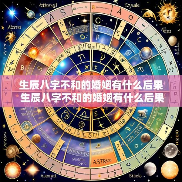 生辰八字不和的婚姻有什么后果 生辰八字不和的婚姻有什么后果嘛