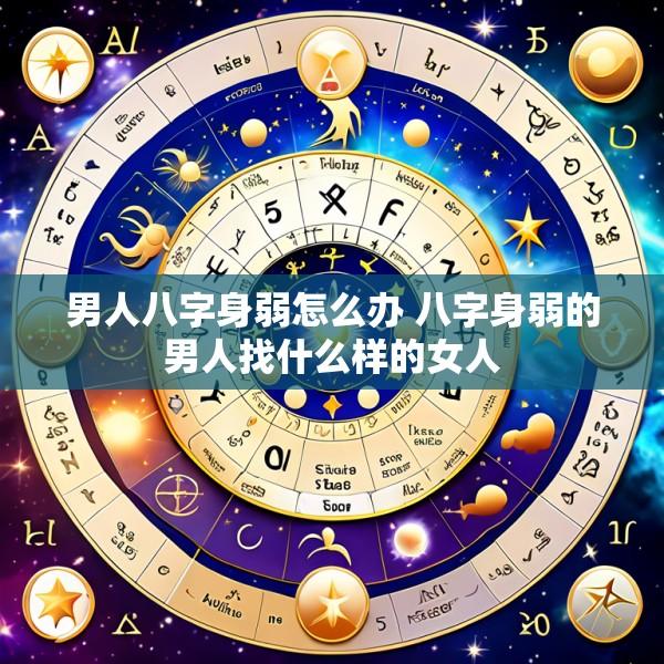 男人八字身弱怎么办 八字身弱的男人找什么样的女人