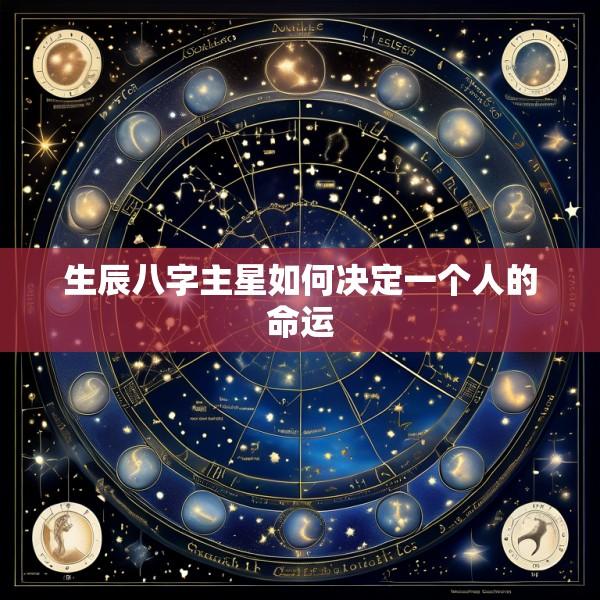 生辰八字主星如何决定一个人的命运
