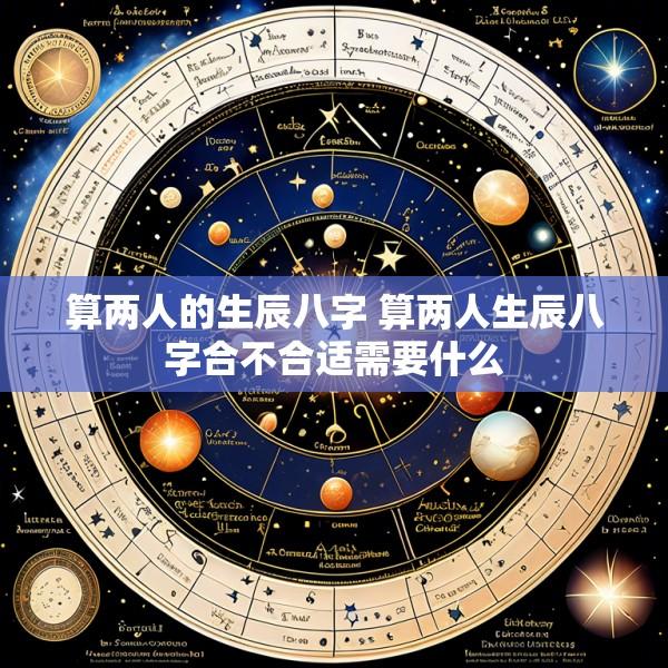 算两人的生辰八字 算两人生辰八字合不合适需要什么