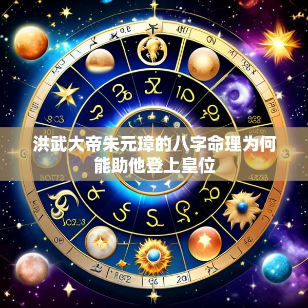 洪武大帝朱元璋的八字命理为何能助他登上皇位