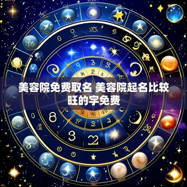 美容院免费取名 美容院起名比较旺的字免费